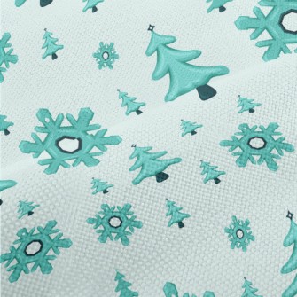 Falling Snowflakes Christmas T Performance Linen