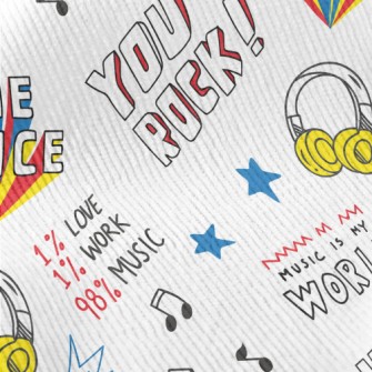 I Love Rock Music Standard Corduroy