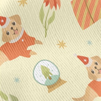 Red Sweater Puppy Standard Corduroy