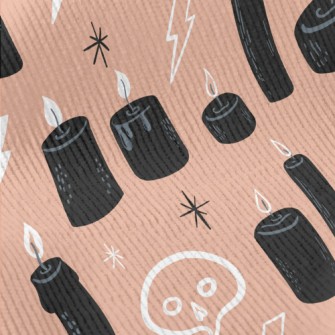 Halloween Black Candle Standard Corduroy