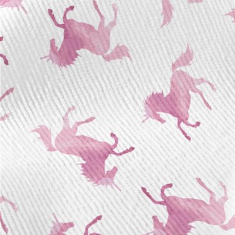 Pink Gradient Unicorn Standard Corduroy