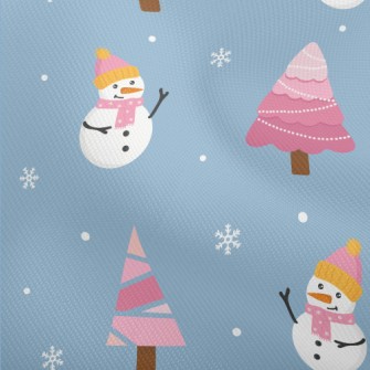 Pink Christmas Tree Snowman Dobby