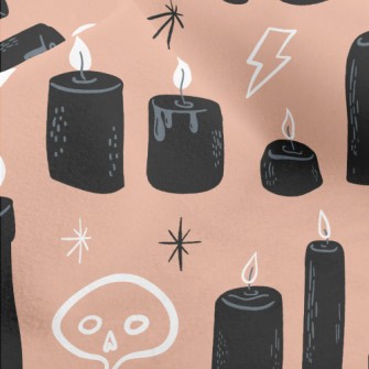 Halloween Black Candle Micro Fleece