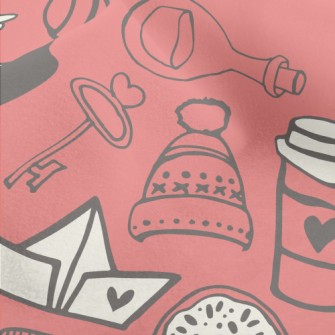 Warm Wool Hat And Gloves Micro Fleece