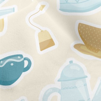 Elegant Tea Set Micro Fleece