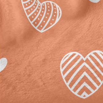 Cute Line Love Heart Minky