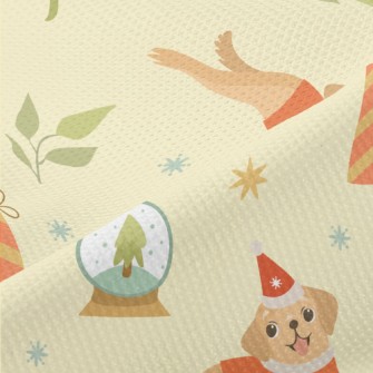 Red Sweater Puppy Piqué