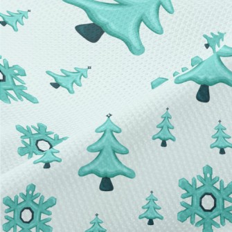 Falling Snowflakes Christmas T Piqué