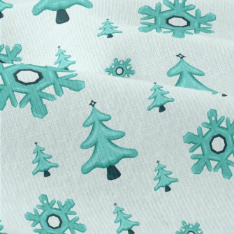 Falling Snowflakes Christmas T Modern Jersey