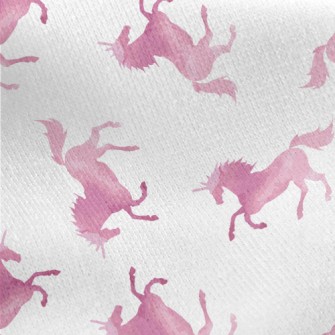 Pink Gradient Unicorn Jersey Backed Fleece