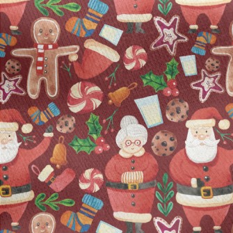 Santa Claus Jersey Backed Fleece