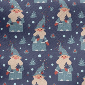 Friendly Christmas Elf Jersey Backed Fleece