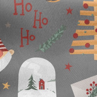 Christmas Atmosphere Decoratio Jersey Backed Fleece