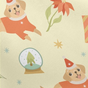 Red Sweater Puppy Pongee