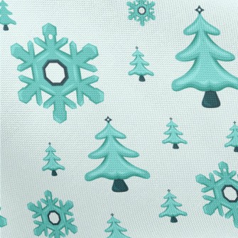 Falling Snowflakes Christmas T Pongee