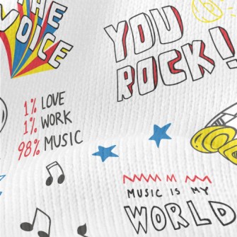 I Love Rock Music Stretch Jersey