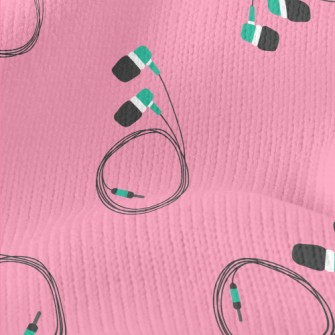 Regular Plug Earphones Stretch Jersey