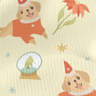 Red Sweater Puppy Stretch Jersey