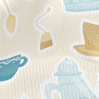 Elegant Tea Set Stretch Jersey