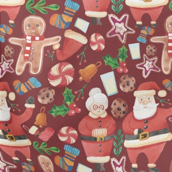 Santa Claus Lightweight Cotton Poplin