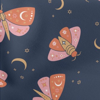 Mysterious Pattern Moth Lightweight Cotton Poplin