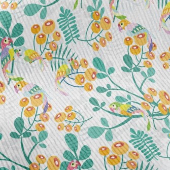 Parrot And Orange Blossom Standard Corduroy