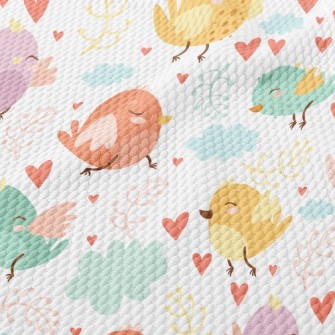 Lively Little Bird Birdseye Piqué