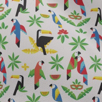 Watermelon Parrot Toucan Chiffon