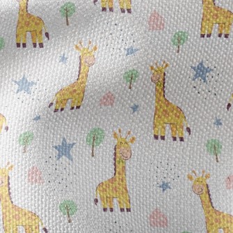 Smiling Giraffe Waterproof Canvas