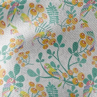 Parrot And Orange Blossom Waterproof Canvas