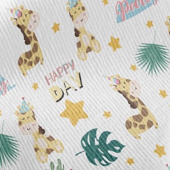 Birthday Hat Giraffe Standard Corduroy