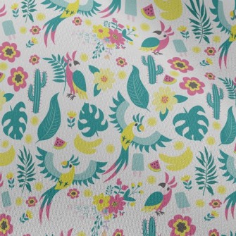 Cactus Parrot Chiffon
