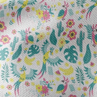 Cactus Parrot Waterproof Canvas