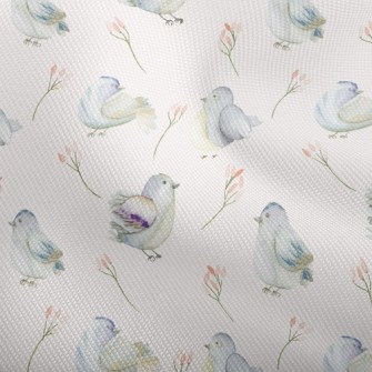 Blue Bird And Flower Dobby