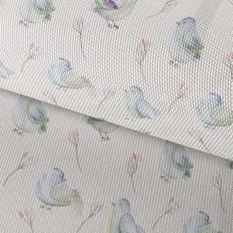 Blue Bird And Flower Waterproof Oxford
