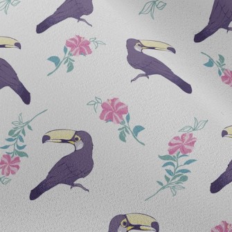 Toucan And Flowers Chiffon