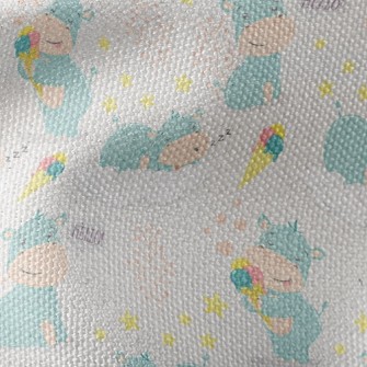 Baby Hippopotamus Waterproof Canvas