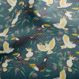Toucans And Parrots Athletic Mesh Flat Back