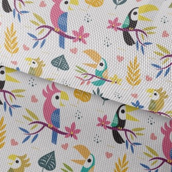 Cute Toucan And Parrot Waterproof Oxford