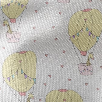 Hot Air Balloon Giraffe Waterproof Canvas
