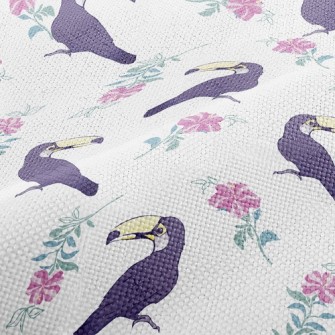 Toucan And Flowers Performance Linen