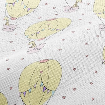 Hot Air Balloon Giraffe Performance Linen