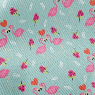 Flamingo And Rose Standard Corduroy