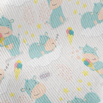 Baby Hippopotamus Standard Corduroy