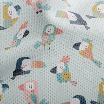 Parrots And Toucans Athletic Mesh Flat Back