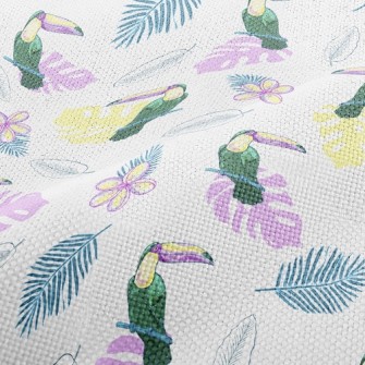 Palm Leaf Toucan Performance Linen