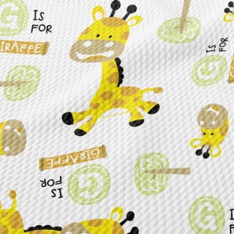 Tree Giraffe Birdseye Piqué