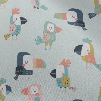 Parrots And Toucans Chiffon