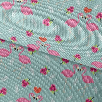 Flamingo And Rose Waterproof Oxford