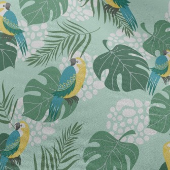 Birds And Leaves Chiffon